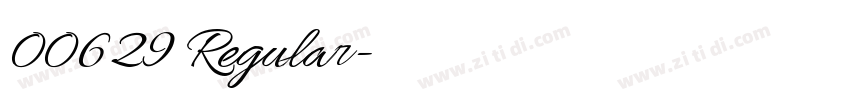 00629 Regular字体转换